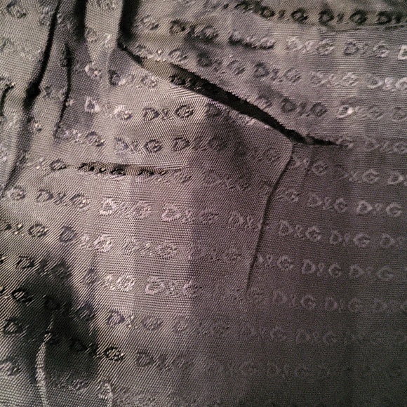 Vintage D & G Green Coat Faur Fur Trim - Picture 5 of 8